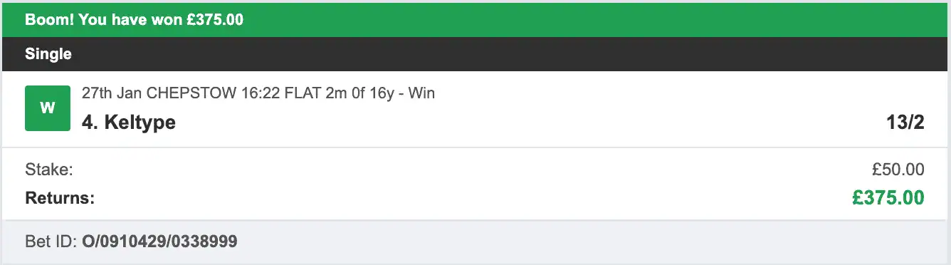 Horse Power Selections - Winner - 2026-01-27